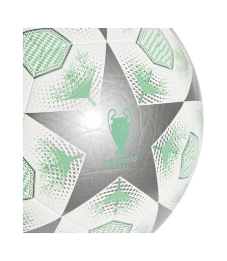 Ballon De Foot Motif/style Ligue Des Champions De L´uefa 24/25 Knockout Taille 5 Argenté Vert Adidas
