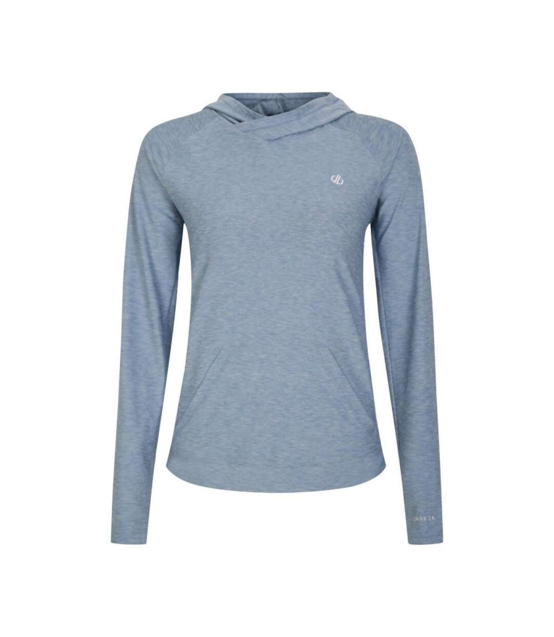 Sweat à capuche sprint city femme bleu délavé chiné Dare 2b