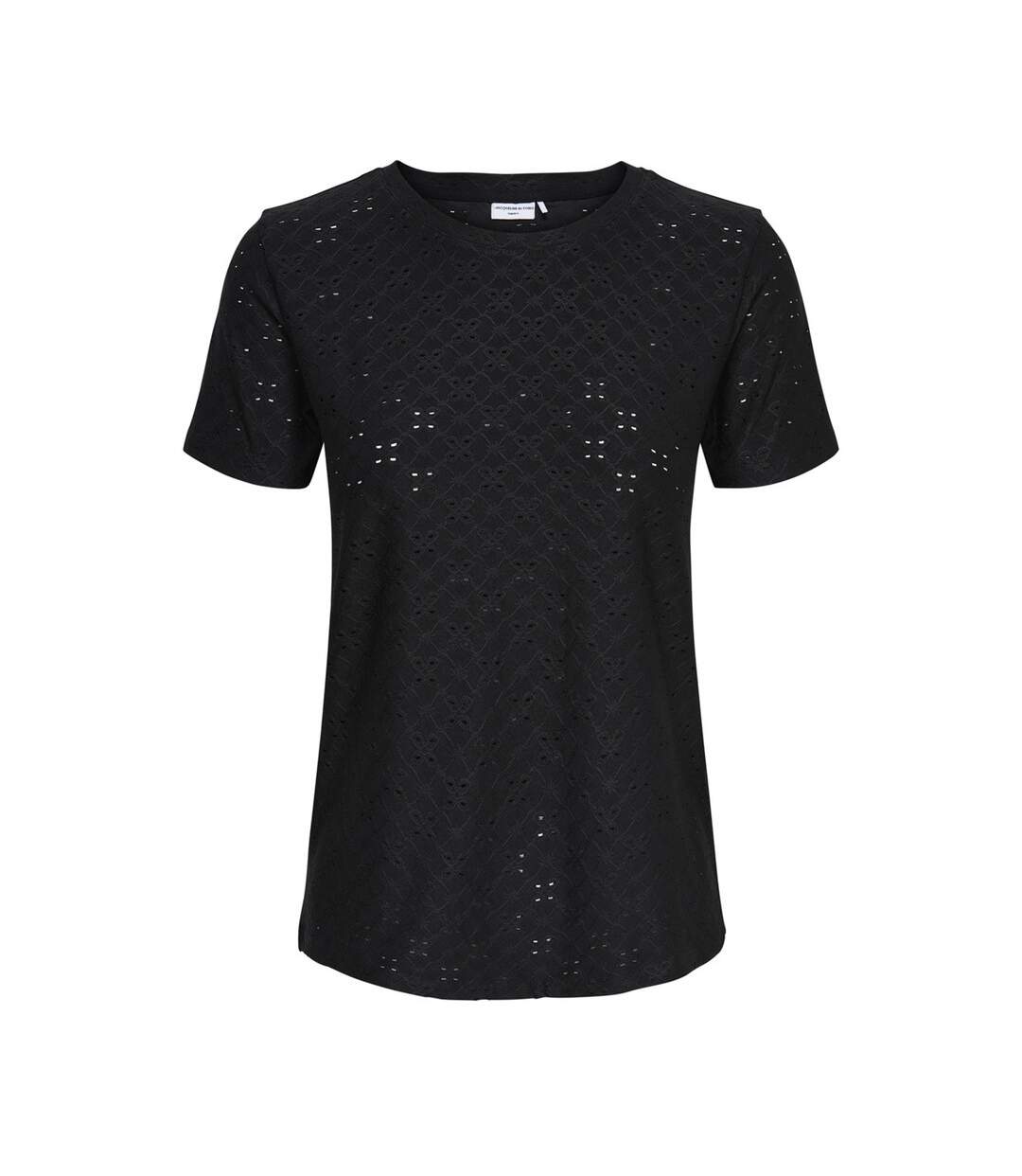 T-shirt Noir Femme JDY Cathinka-1