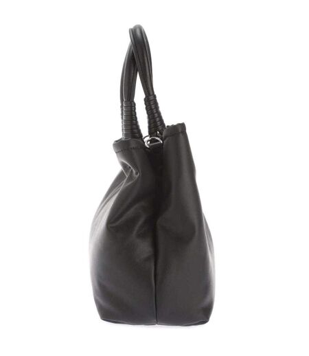 Faux Leather Tote Bag One Size Black Emporio Armani