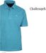 CHALLENGER RUSTICO5 : Polo manches courtes bleu turquoise chiné en maille piquée 100% coton-4