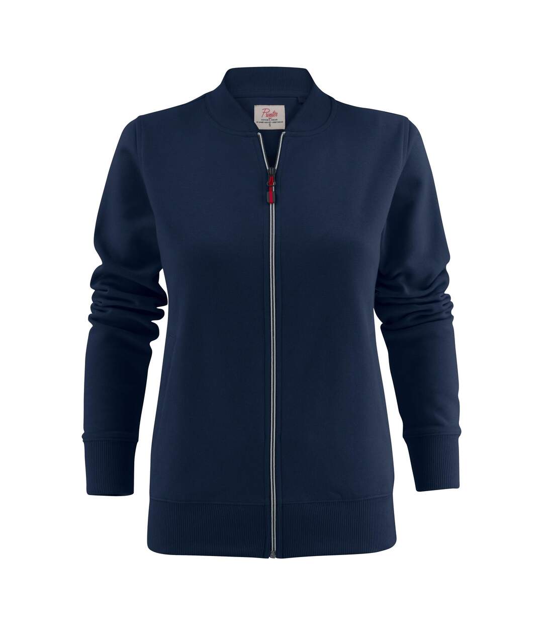 Womens/ladies Javelin Sweat Jacket Navy Printer-2