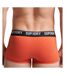 X3 Boxers Noir/Orange/Gris Homme Superdry Trunk - L