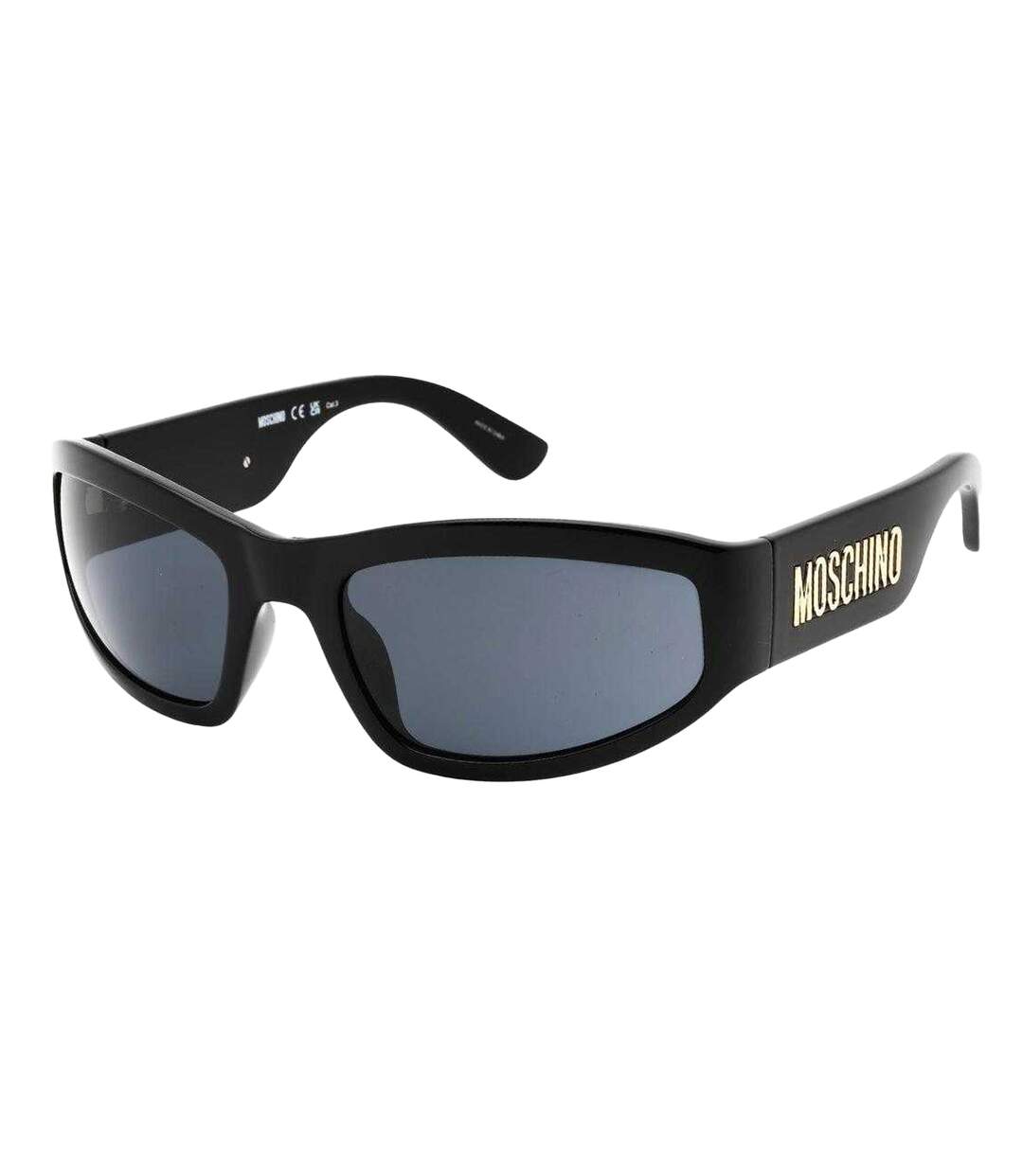 Lunettes De Soleil Motif/style Vif Femme Taille Unique Noir Moschino-1