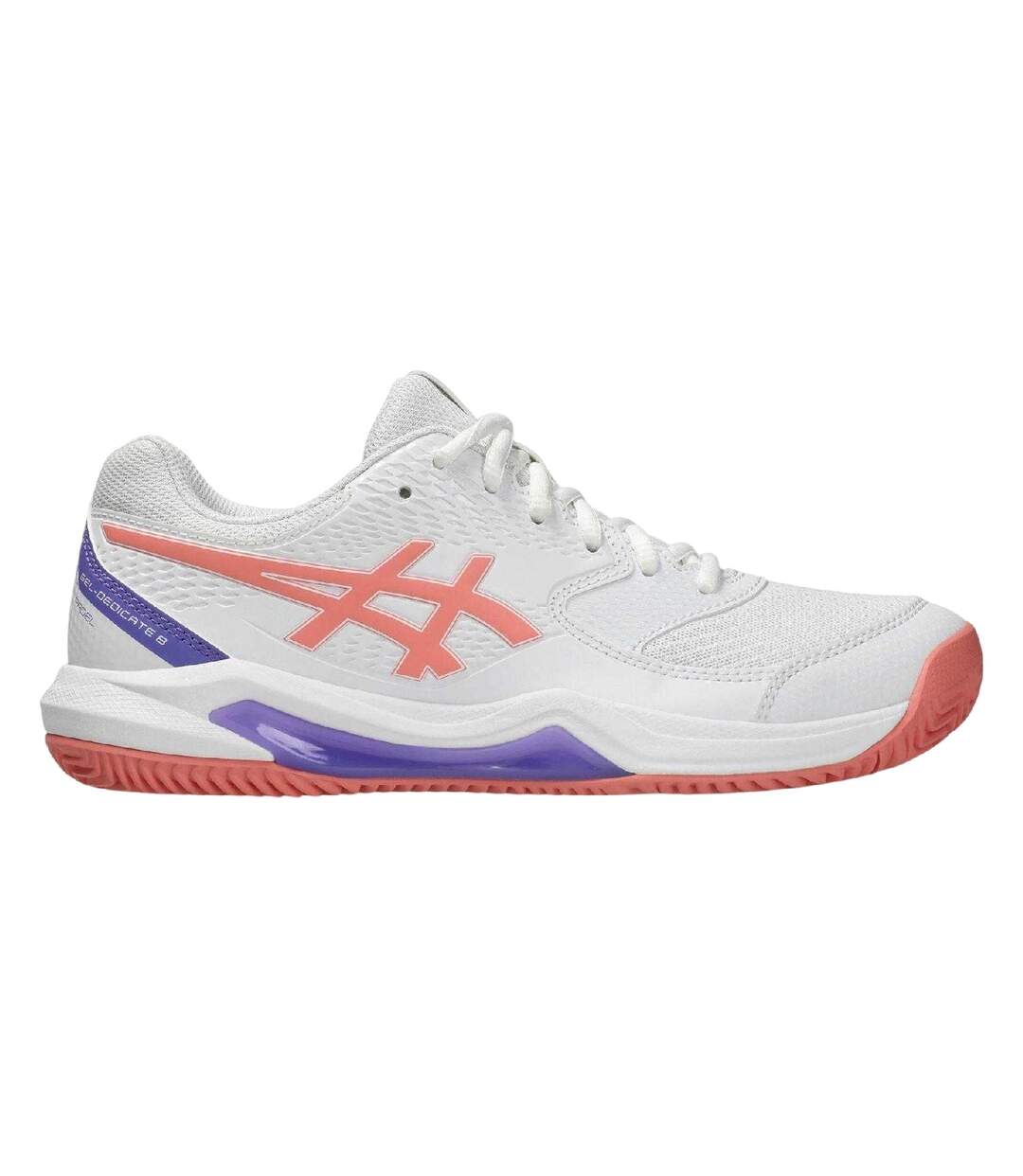 Baskets Gel Dedicate Femme Blanc Rose Asics-1