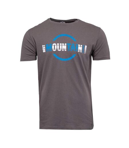 T-shirt gris/bleu homme best mountain 2010 - l