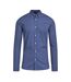 Mens geometric long-sleeve shirt marine Raging Bull