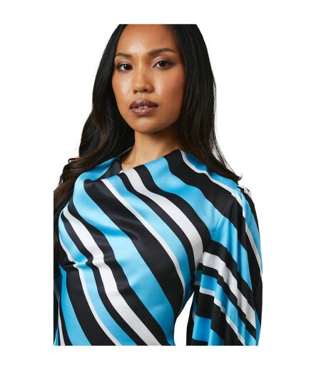 Robe Mi-longue Manches ¾ Femme Bleu Principles