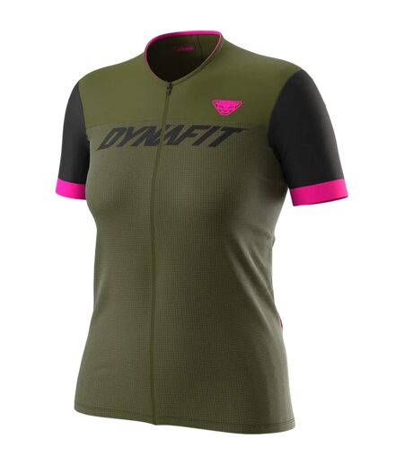 Womens/ladies Colour Block T-shirt Moss Dynafit