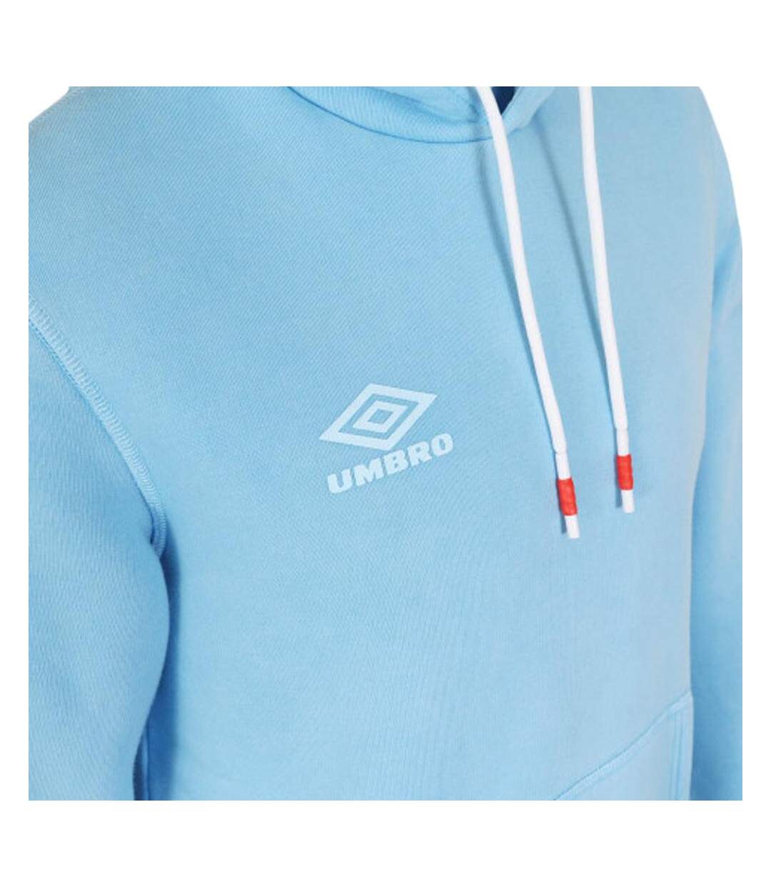 Sweat à capuche bleu umbro logo at - l-3