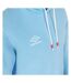 Sweat à capuche bleu umbro logo at - l-3
