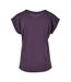 T-shirt Femme Violet Foncé Build Your Brand-2