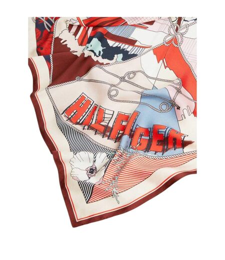 Écharpe Motif/style Floral Taille Unique Blanc Beige Clair Tommy Hilfiger