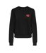 Sweat noir/rouge femme only rubi-1