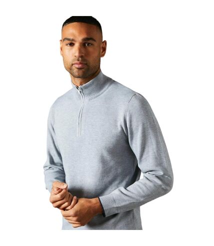 Pull en tricot à fermeture éclair pour hommes gris clair Burton Burton