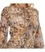 Robe Courte Motif/style Volanté Femme Marron I Saw It First-4