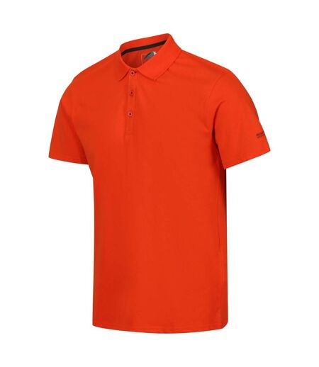Regatta Mens Sinton Lightweight Polo Shirt (Rusty Orange)