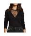 Pull noir femme morgan jauge-1
