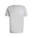 T-shirt Motif/style 3 Rayures Homme Gris Moyen Blanc Adidas-2