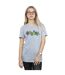 Disney Femme/Ladies Mickey Mouse Fruit Blocks Cotton Boyfriend T-Shirt (Gris sportif) - UTBI37046-2