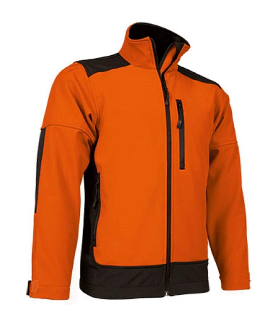 Veste softshell - Homme - SAPONI - orange et noir