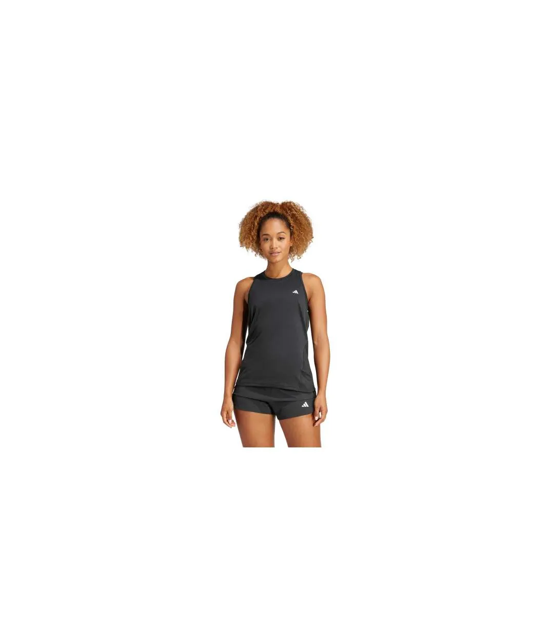 Womens/ladies Training Tank Top Black Adidas-1
