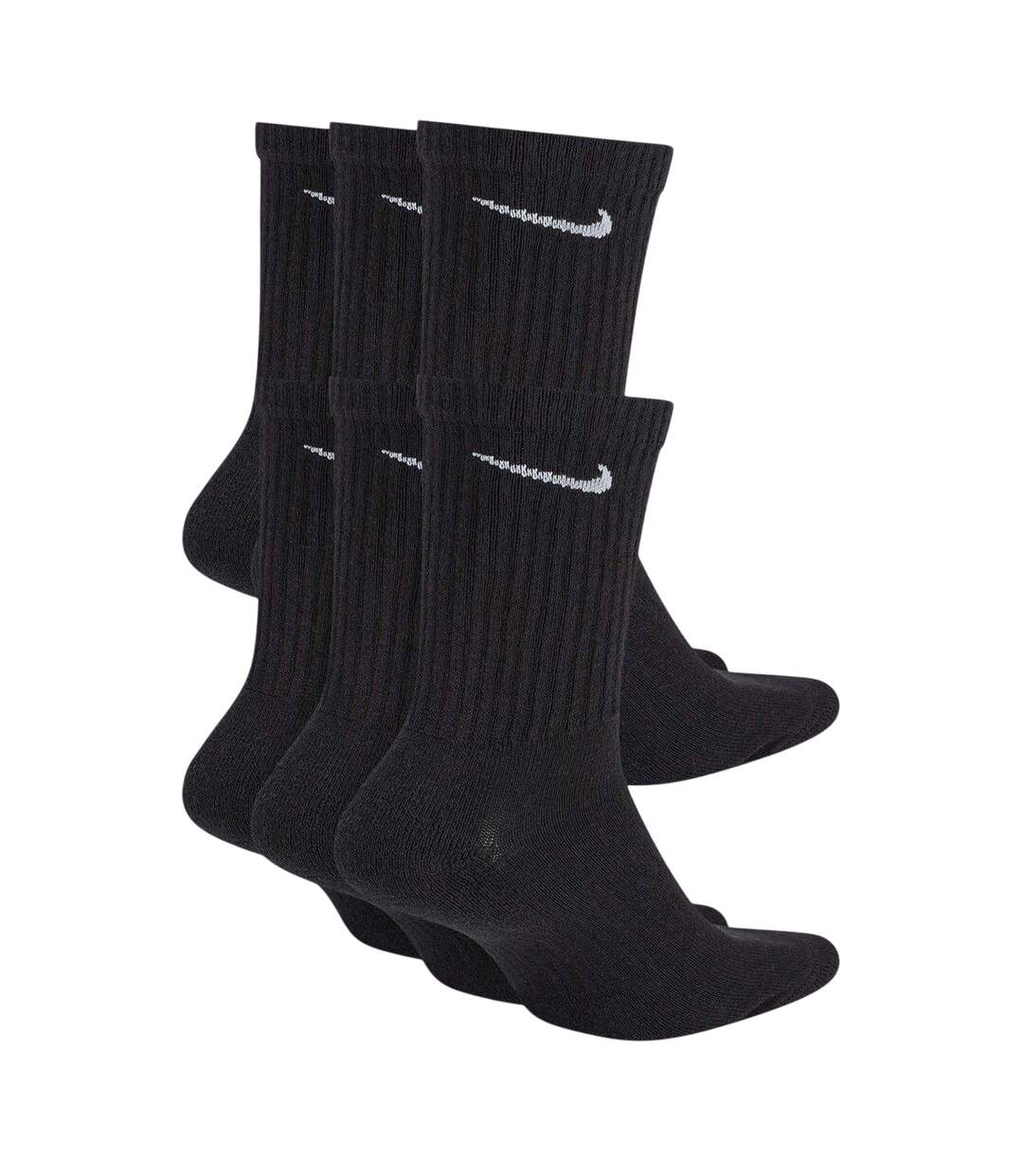 Lot De 6  Chaussettes Adulte Noir Blanc Nike-2