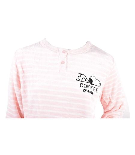 Pyjama Femme Long SWEET SECRET Q1578 POLAIRE ROSE