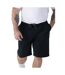 D555 Short À Taille Élastiquée En Coton Grande Taille Spencer Homme Bleu Marine Duke-3