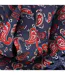 Womens/ladies One Paisley Silk Scarf One Size Navy Red Luke 1977-2