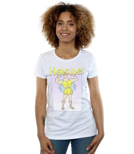 Disney T-Shirt coton Hercules Muscles Femme/Ladies (Blanc) - UTBI15820