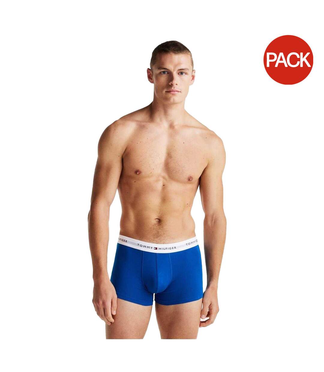 Pack Of 3  Mens Cotton Blend Classic Boxer Shorts  Blue Tommy Hilfiger-2