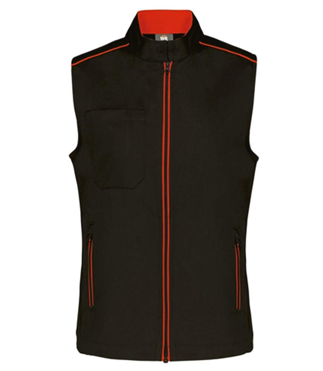 Gilet sans manches DayToDay - Femme - WK6149 - noir et rouge