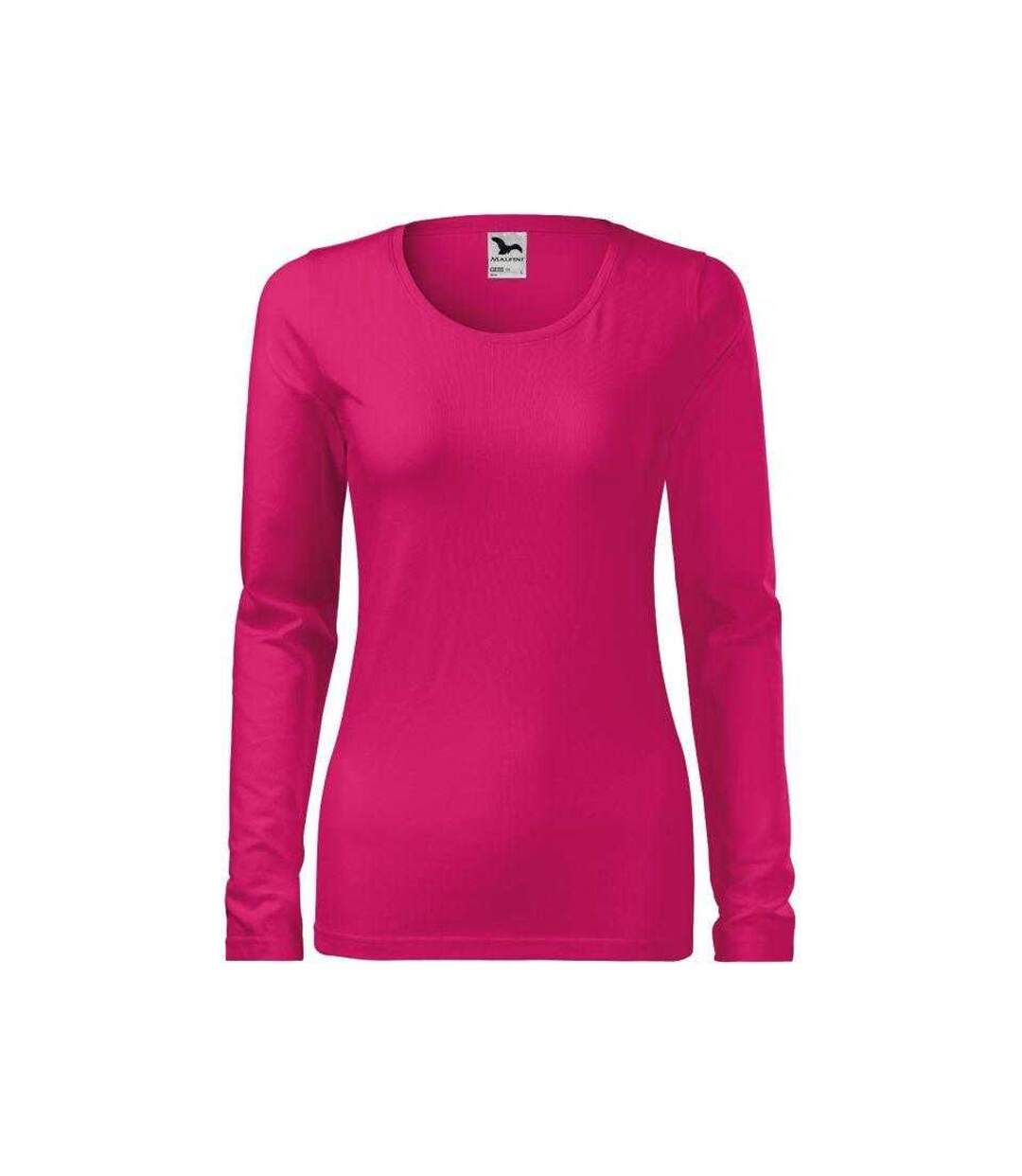 T-shirt Manches Longues Femme Rouge Rose Malfini-1