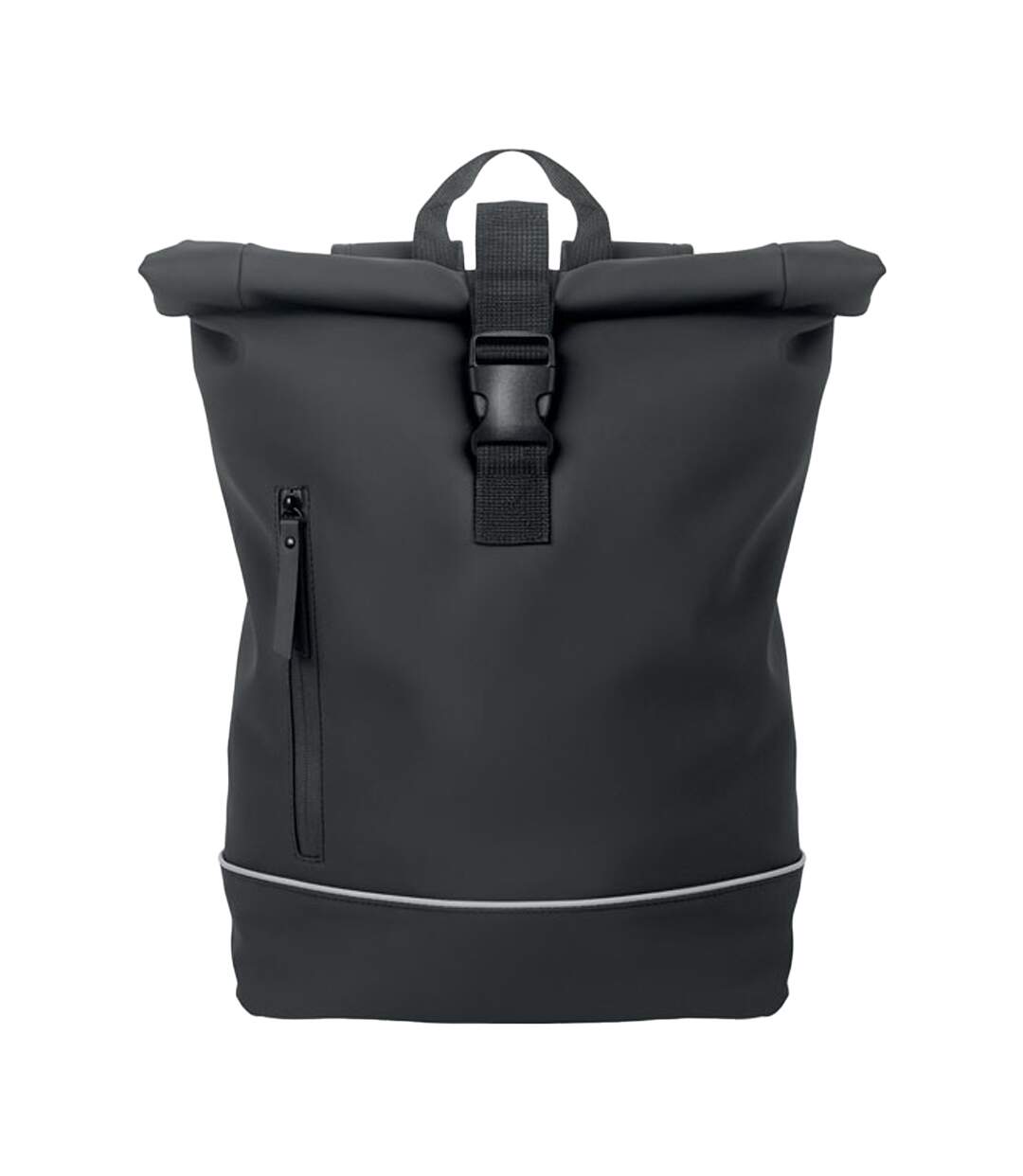 Laptosa roll top pu laptop backpack one size black MidOcean-1
