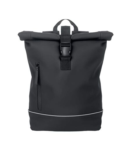 Laptosa roll top pu laptop backpack one size black MidOcean