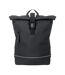 Laptosa roll top pu laptop backpack one size black MidOcean-1