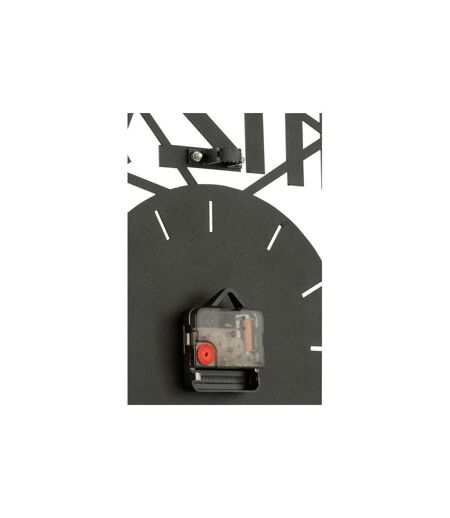 Horloge Murale en Métal Chiffres 48cm Noir
