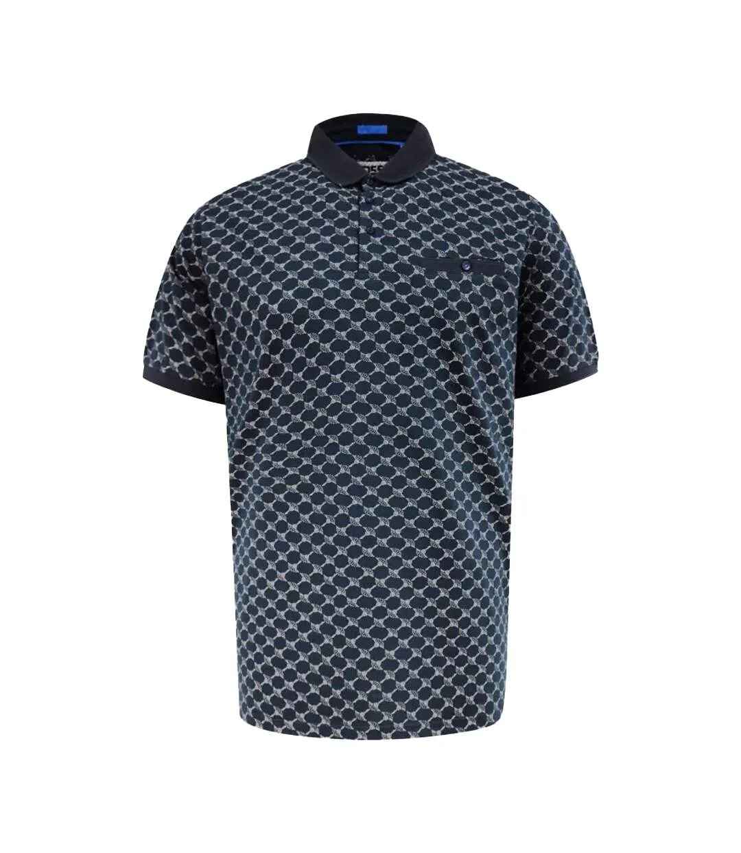Polo Motif/style Imprimé Intégral Saunders Homme Bleu Marine Duke-2