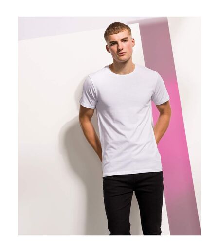 Skinni Fit Men Mens Feel Good Stretch Short Sleeve T-Shirt (White) - UTRW4427