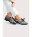 Derbies lacées toile compensées-2