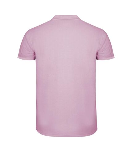 Roly Mens Star Short-Sleeved Polo Shirt (Light Pink) - UTPF4346