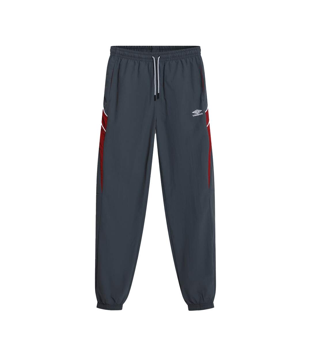Mens Relaxed Fit Tracksuit Bottoms Iron Gate Red Dahlia Brilliant White Umbro-1