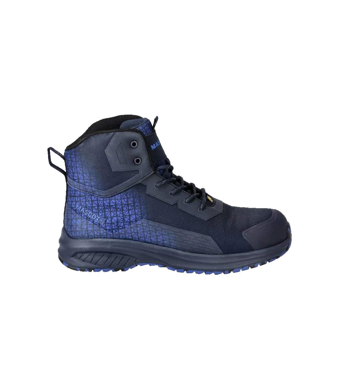 Unisex Adult Footwear Accelerate Safety Boots Dark Navy Azure Blue Mascot-1