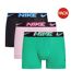 Pack Of 3  Mens Boxer Shorts  Black Green Light Pink Nike-1