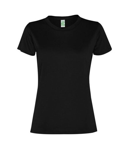 T-shirt slam femme noir uni Roly