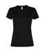 T-shirt slam femme noir uni Roly Roly