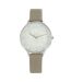 Montre Femme Taupe Relief Fleur Strass MICHAEL JOHN 741