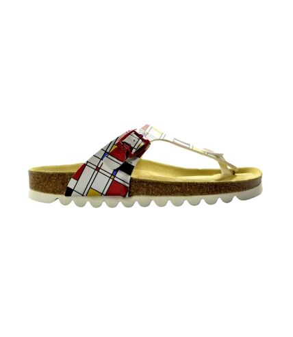 Sanosan Womens/Ladies Geneve Srg Retro Leather Sandals (White/Multicolored) - UTBS4345