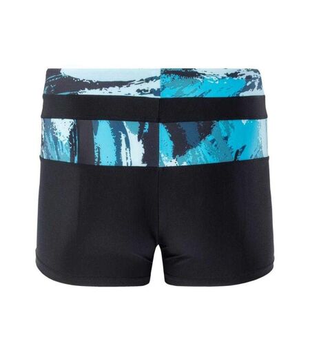 Short De Bain Motif/style Panneau Contrasté Tahu Homme Noir Bleu Aquawave